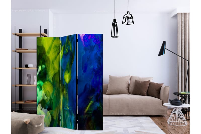 Rumdeler - Colored flames II 135x172 - Artgeist sp. z o. o. - Boligtilbehør - Rumdelere - Foldeskærm