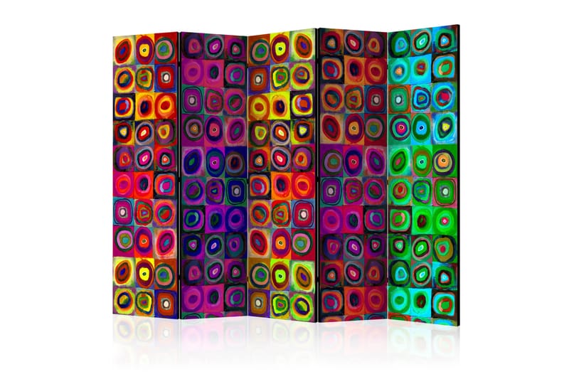 Rumdeler Colorful Abstract Art 225x172 - Artgeist sp. z o. o. - Boligtilbehør - Rumdelere - Foldeskærm