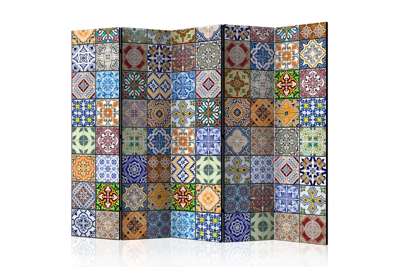 Rumdeler Colorful Mosaic 225x172 - Artgeist sp. z o. o. - Foldeskærm - Rumdelere