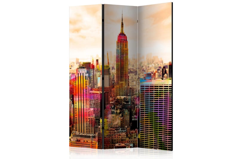 Rumdeler Colors of New York City III 135x172 cm - Artgeist sp. z o. o. - Foldeskærm - Rumdelere