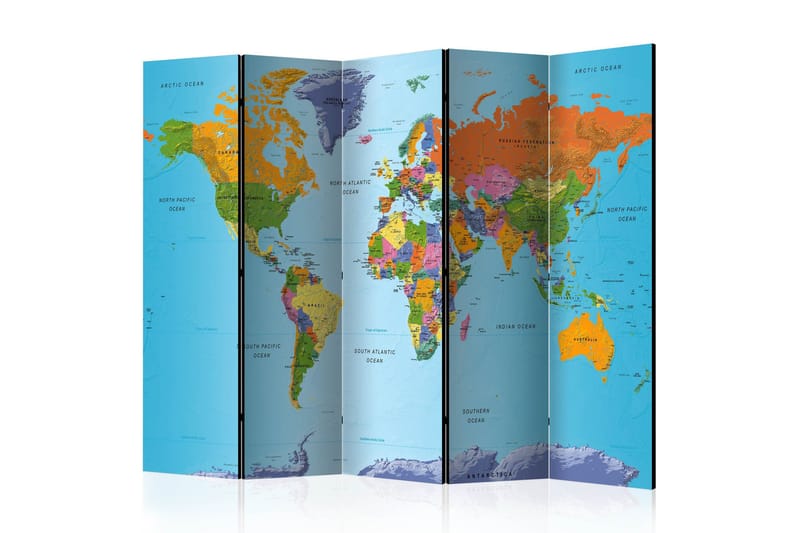 Rumdeler Colourful Geography 225x172, Artgeist sp. z o. o.