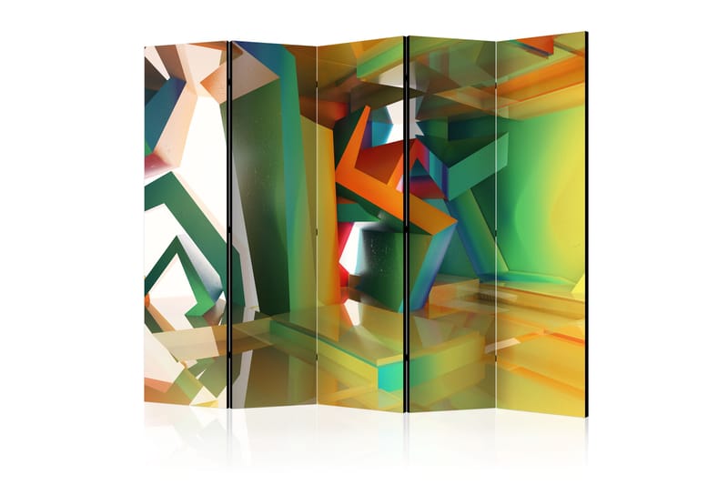 Rumdeler Colourful Space 225x172 - Artgeist sp. z o. o. - Boligtilbehør - Rumdelere - Foldeskærm