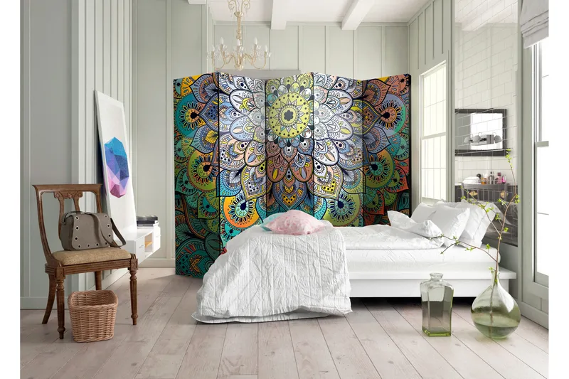 Rumdeler Colourful Stained Glass II 225x172 cm, Artgeist sp. z o. o.