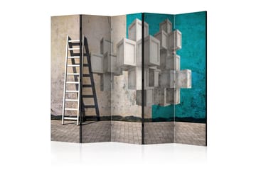 Rumdeler - Concrete blocks II 225x172 - Artgeist sp. z o. o. - Boligtilbehør - Rumdelere - Foldeskærm