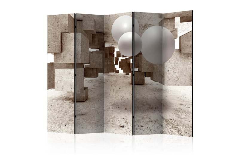 Rumdeler - Concrete Maze II 225x172 - Artgeist sp. z o. o. - Boligtilbehør - Rumdelere - Foldeskærm