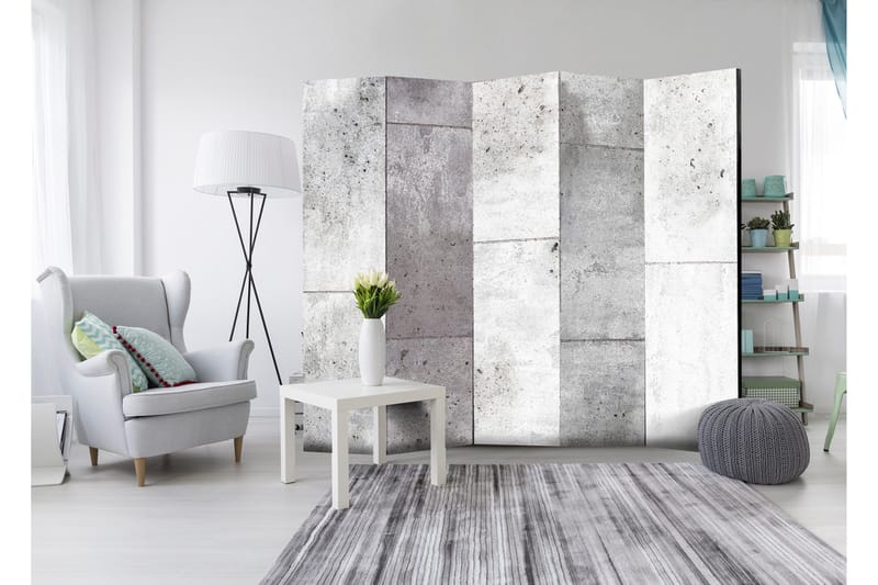 Rumdeler Concretum Murum 225x172 - Artgeist sp. z o. o. - Boligtilbehør - Rumdelere - Foldeskærm
