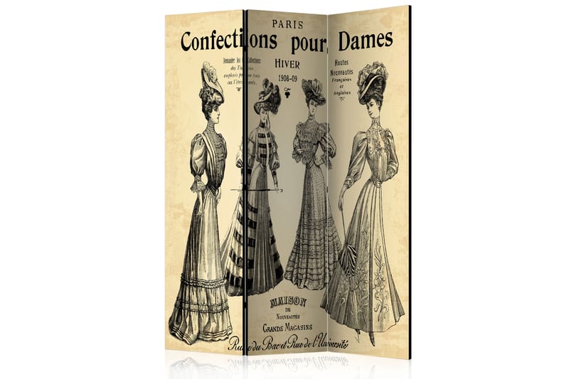 Rumdeler Confections Pour Dames 135x172 - Artgeist sp. z o. o. - Foldeskærm - Rumdelere