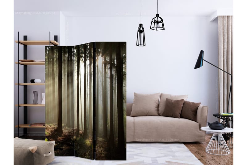 Rumdeler Coniferous Forest 135x172 cm - Artgeist sp. z o. o. - Boligtilbehør - Rumdelere - Foldeskærm