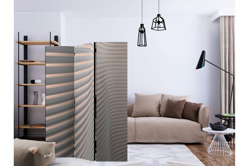 Rumdeler - Cool Stripes 135x172 - Artgeist sp. z o. o. - Boligtilbehør - Rumdelere - Foldeskærm