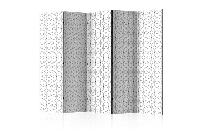Rumdeler Cubes - Texture II 225x172 cm - Artgeist sp. z o. o. - Foldeskærm - Rumdelere