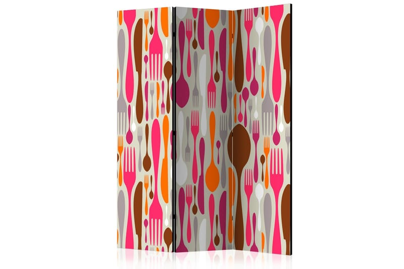 Rumdeler - Cutlery - pink and violet 135x172, Artgeist sp. z o. o.