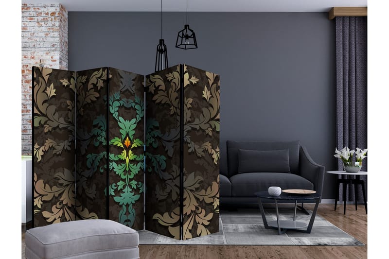 Rumdeler - Dancing leaves II 225x172 - Artgeist sp. z o. o. - Boligtilbehør - Rumdelere - Foldeskærm