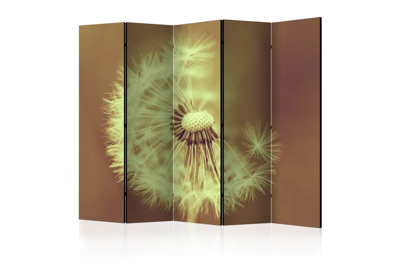 Rumdeler - dandelion (sepia) II 225x172 - Artgeist sp. z o. o. - Boligtilbehør - Rumdelere - Foldeskærm