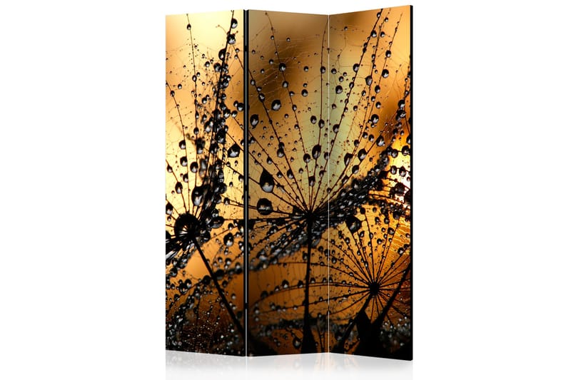 Rumdeler Dandelions In The Rain 135x172 - Artgeist sp. z o. o. - Foldeskærm - Rumdelere