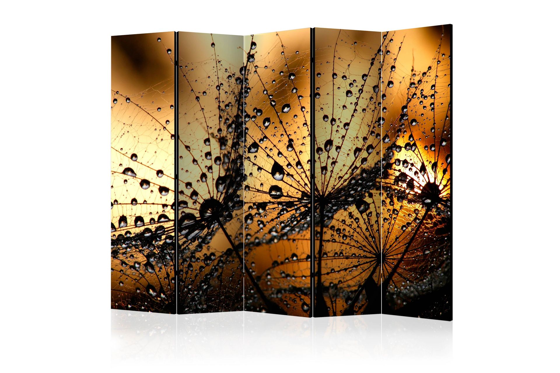 Rumdeler Dandelions In The Rain 225x172 - Artgeist sp. z o. o. - Boligtilbehør - Rumdelere - Foldeskærm
