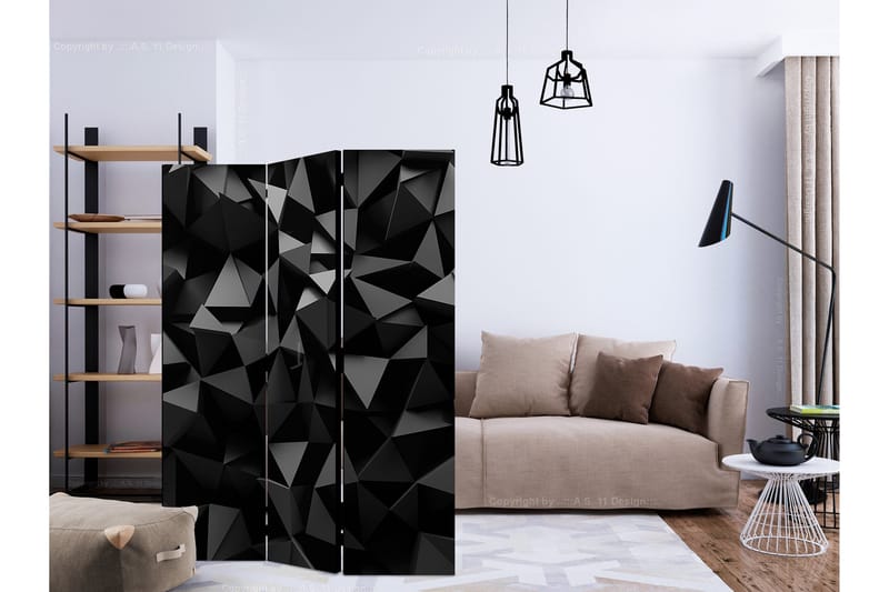 Rumdeler Depth of Geometry 135x172 cm - Artgeist sp. z o. o. - Boligtilbehør - Rumdelere - Foldeskærm