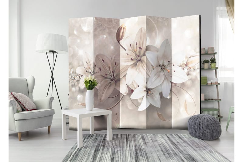 Rumdeler Diamond Lilies 225x172 - Artgeist sp. z o. o. - Boligtilbehør - Rumdelere - Foldeskærm