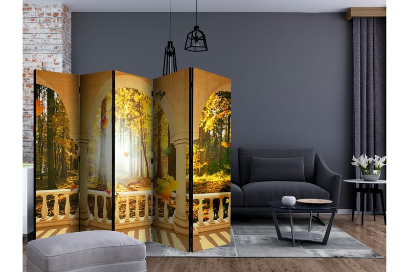 Rumdeler Dream About Autumnal Forest II 225x172 cm - Artgeist sp. z o. o. - Boligtilbehør - Rumdelere - Foldeskærm