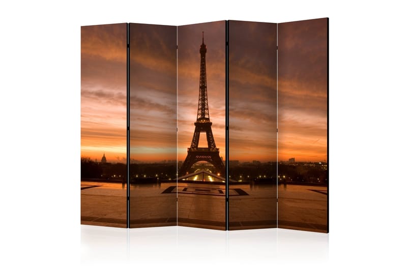 Rumdeler - Eiffel tower at dawn II 225x172 - Artgeist sp. z o. o. - Boligtilbehør - Rumdelere - Foldeskærm