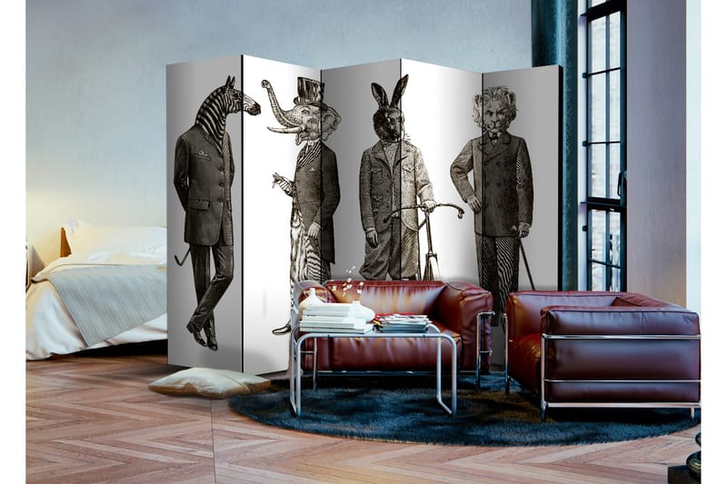 Rumdeler Elegant Zoo 225x172 - Artgeist sp. z o. o. - Boligtilbehør - Rumdelere - Foldeskærm