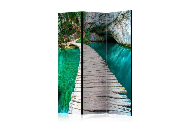 Rumdeler Emerald Lake 135x172 - Artgeist sp. z o. o. - Foldeskærm - Rumdelere