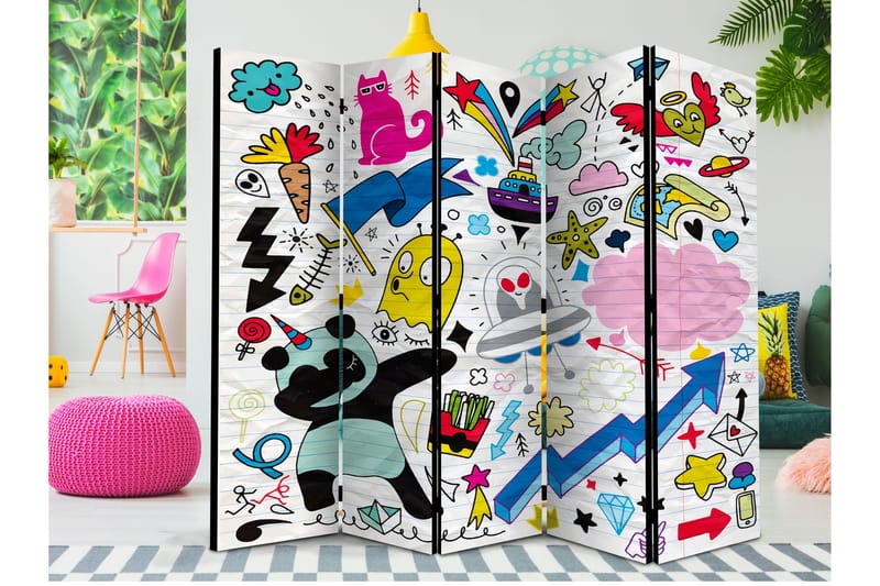 Rumdeler Energetic Panda II 225x172 cm, Artgeist sp. z o. o.