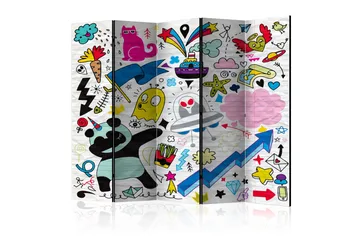 Rumdeler Energetic Panda II 225x172 cm - Artgeist sp. z o. o. - Boligtilbehør - Rumdelere - Foldeskærm