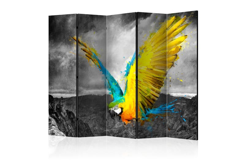 Rumdeler - Exotic parrot II 225x172 - Artgeist sp. z o. o. - Foldeskærm - Rumdelere