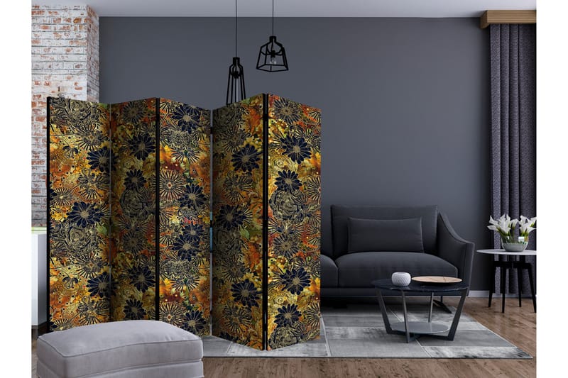 Rumdeler - Floral Madness II 225x172 - Artgeist sp. z o. o. - Boligtilbehør - Rumdelere - Foldeskærm