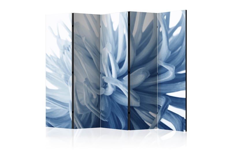 Rumdeler - Flower - blue dahlia II 225x172 - Artgeist sp. z o. o. - Boligtilbehør - Rumdelere - Foldeskærm