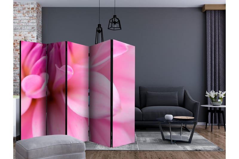 Rumdeler Flower Petals - Dahlia II 225x172 cm - Artgeist sp. z o. o. - Boligtilbehør - Rumdelere - Foldeskærm