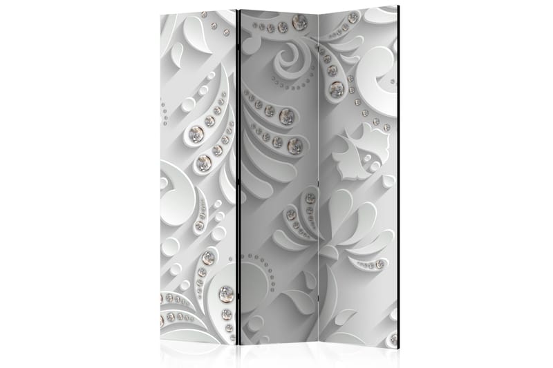 Rumdeler Flowers In Crystals 135x172 - Artgeist sp. z o. o. - Boligtilbehør - Rumdelere - Foldeskærm