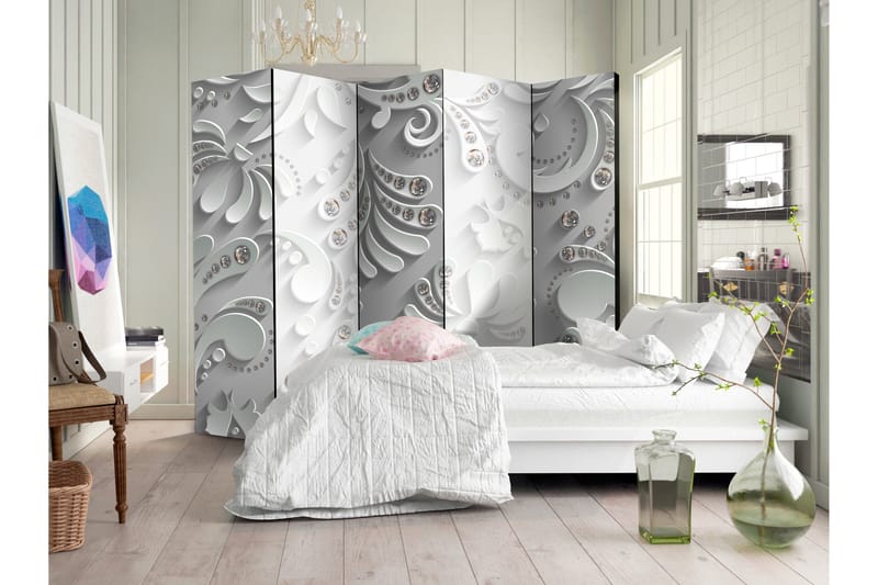 Rumdeler Flowers In Crystals 225x172 - Artgeist sp. z o. o. - Boligtilbehør - Rumdelere - Foldeskærm