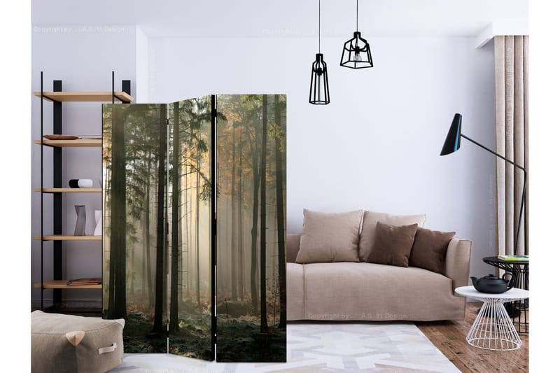 Rumdeler Foggy November Morning 135x172 cm - Artgeist sp. z o. o. - Boligtilbehør - Rumdelere - Foldeskærm