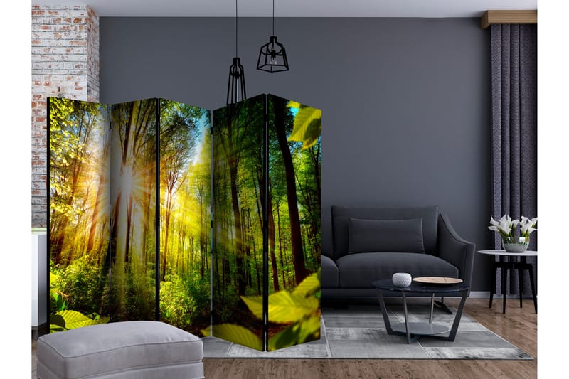 Rumdeler - Forest Hideout II 225x172 - Artgeist sp. z o. o. - Boligtilbehør - Rumdelere - Foldeskærm