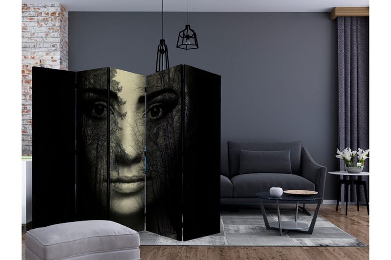 Rumdeler - Forest mask II 225x172 - Artgeist sp. z o. o. - Boligtilbehør - Rumdelere - Foldeskærm