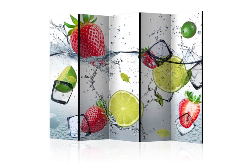 Rumdeler Fruit Cocktail II 225x172 cm - Artgeist sp. z o. o. - Foldeskærm - Rumdelere