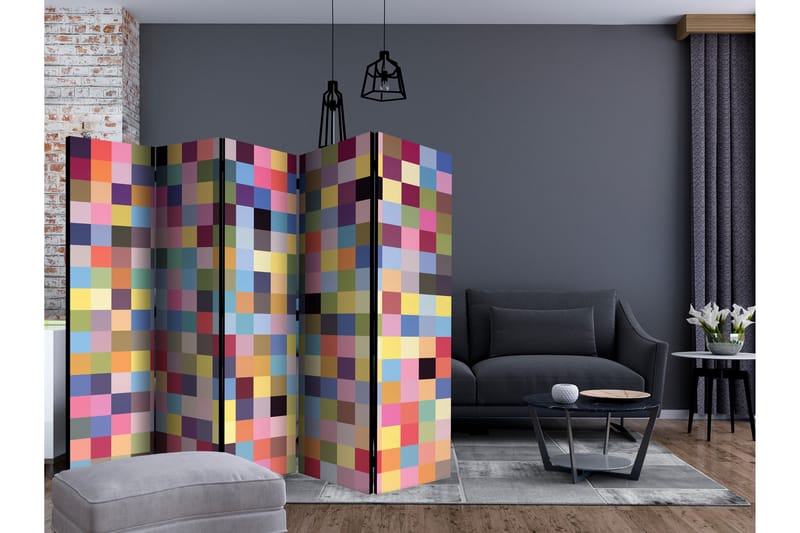 Rumdeler Full Range of Colors II 225x172 cm - Artgeist sp. z o. o. - Boligtilbehør - Rumdelere - Foldeskærm