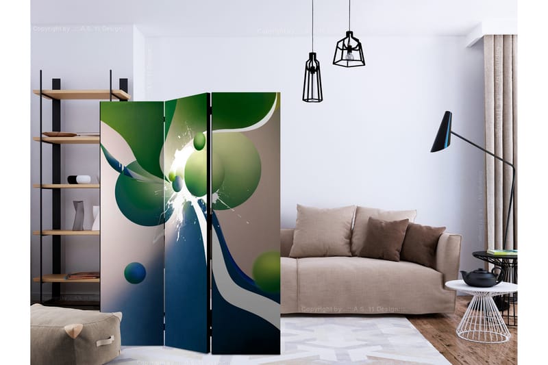 Rumdeler Geometric Explosion 135x172 cm - Artgeist sp. z o. o. - Boligtilbehør - Rumdelere - Foldeskærm