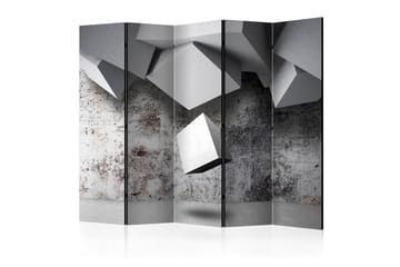 Rumdeler - Geometric rain II 225x172 - Artgeist sp. z o. o. - Boligtilbehør - Rumdelere - Foldeskærm