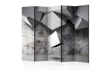 Rumdeler - Geometric rain II 225x172 - Artgeist sp. z o. o. - Boligtilbehør - Rumdelere - Foldeskærm