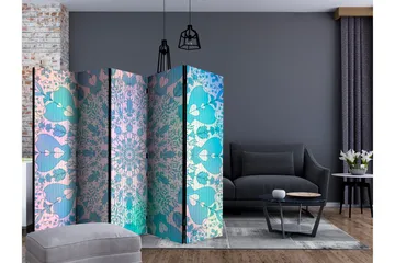 Rumdeler Girly Mandala Blue II 225x172 cm - Artgeist sp. z o. o. - Boligtilbehør - Rumdelere - Foldeskærm