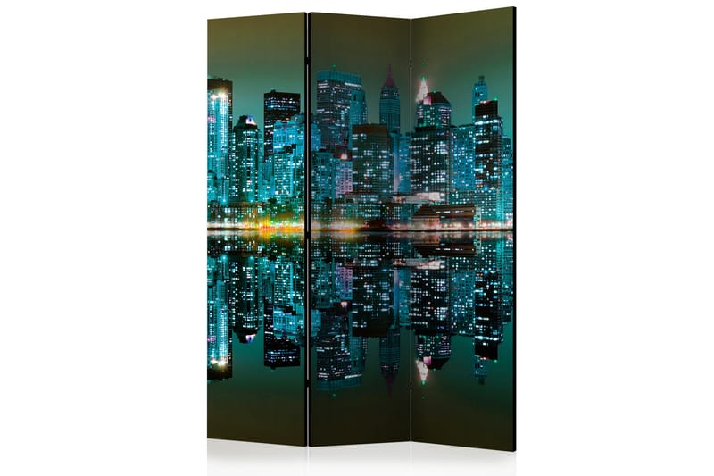 Rumdeler Gold Reflections - NYC 135x172 cm - Artgeist sp. z o. o. - Boligtilbehør - Rumdelere - Foldeskærm
