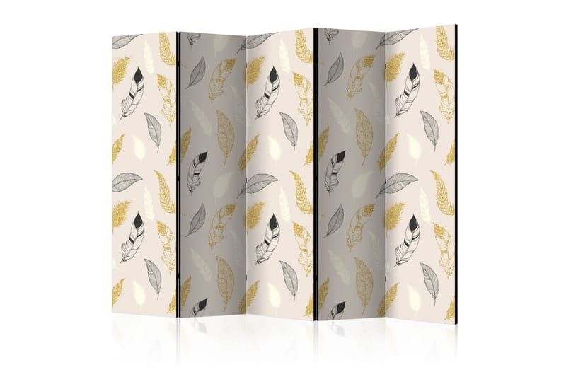 Rumdeler Golden Feathers II 225x172 cm, Artgeist sp. z o. o.