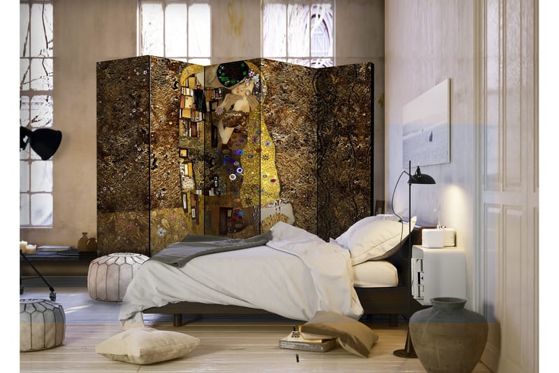 Rumdeler Golden Kiss 225x172 - Artgeist sp. z o. o. - Boligtilbehør - Rumdelere - Foldeskærm