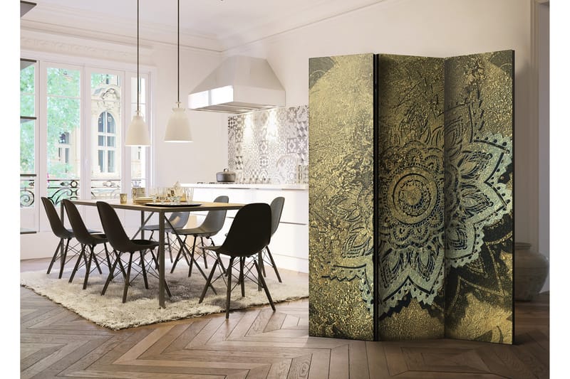 Rumdeler Golden Treasure 135x172 - Artgeist sp. z o. o. - Boligtilbehør - Rumdelere - Foldeskærm