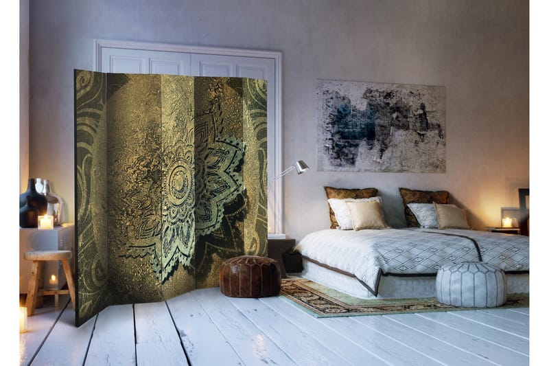 Rumdeler Golden Treasure 225x172 - Artgeist sp. z o. o. - Boligtilbehør - Rumdelere - Foldeskærm