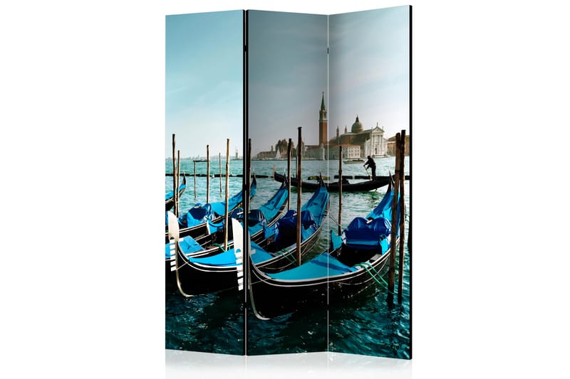 Rumdeler Gondolas on the Grand Canal, Venice 135x172 cm - Artgeist sp. z o. o. - Boligtilbehør - Rumdelere - Foldeskærm