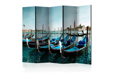 Rumdeler Gondolas on the Grand Canal, Venice II 225x172 cm - Artgeist sp. z o. o. - Boligtilbehør - Rumdelere - Foldeskærm