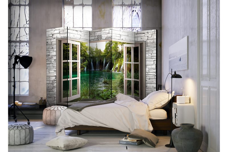 Rumdeler Green Treasure 225x172 - Artgeist sp. z o. o. - Boligtilbehør - Rumdelere - Foldeskærm